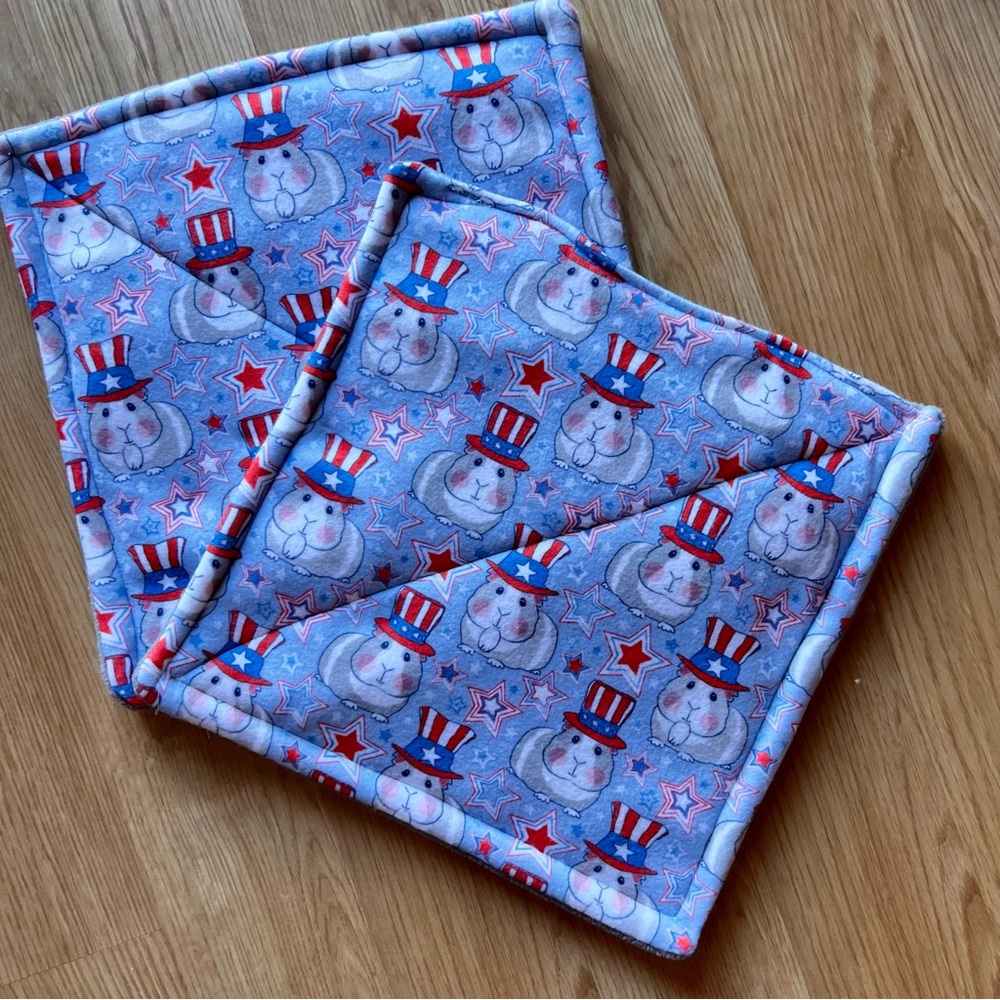 Guinea Pig Piddle Pee Pads 11” Reversible Washable Reusable USA